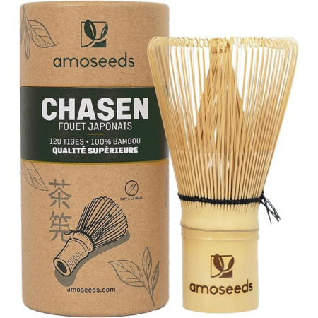 Acheter Fouet à matcha en bambou - Chasen 120 tiges