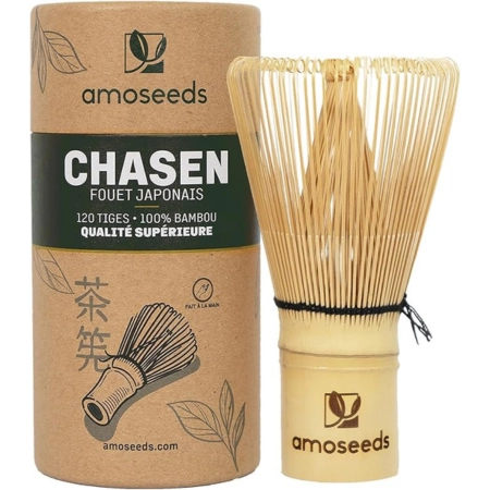 Fouet à matcha en bambou - Chasen 120 tiges